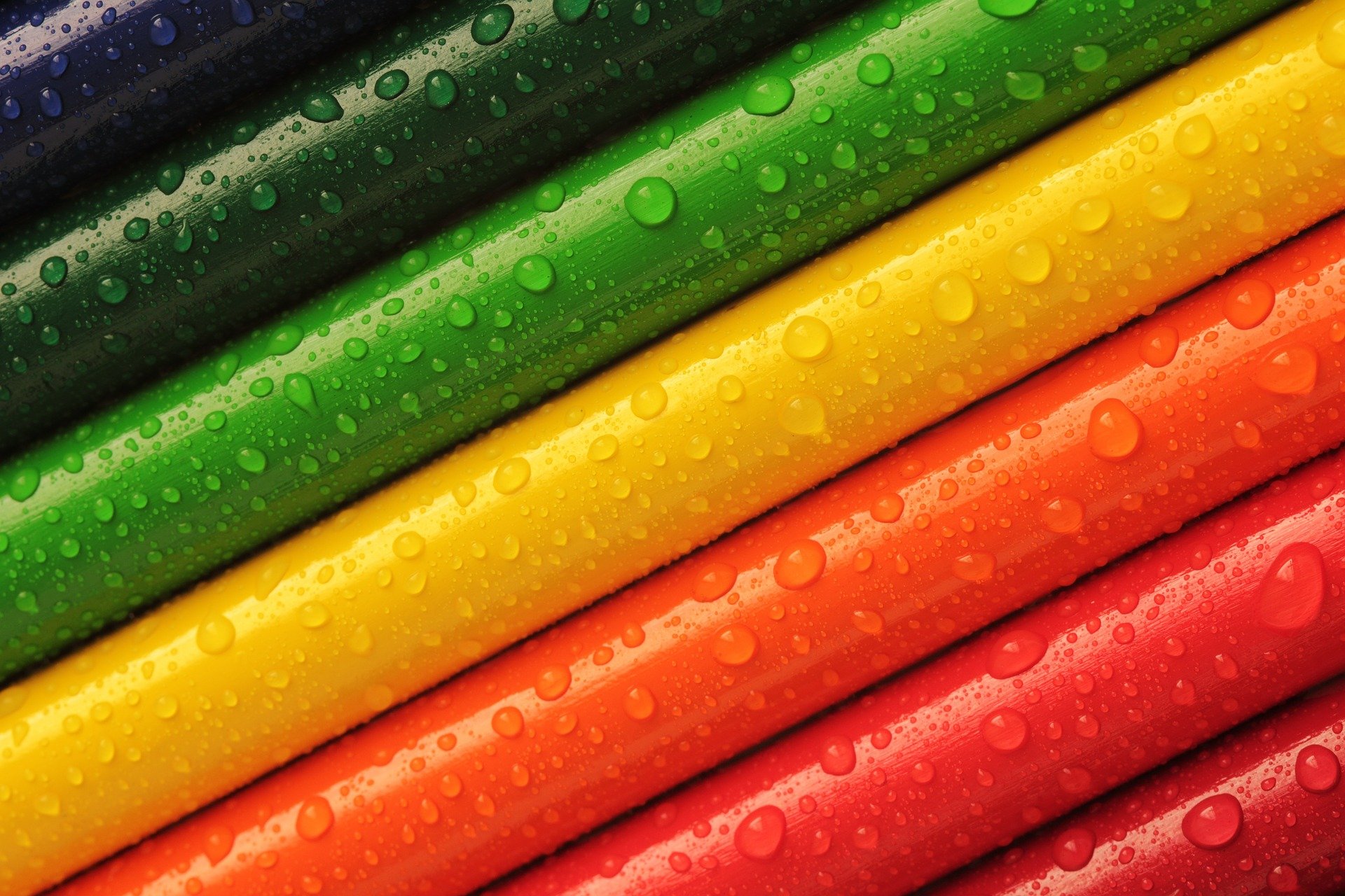 Rainbow Rock Crayons