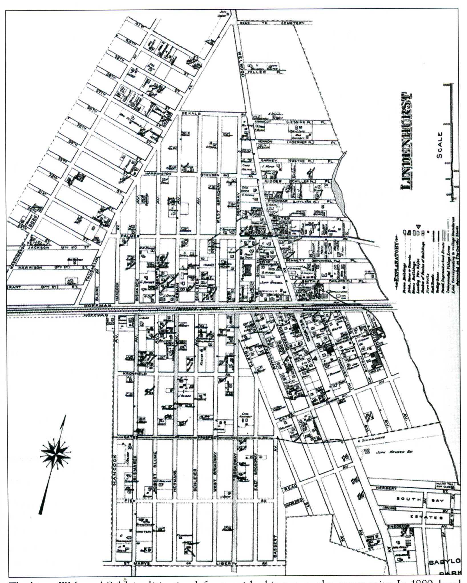 1915 Map of Lindenhurst