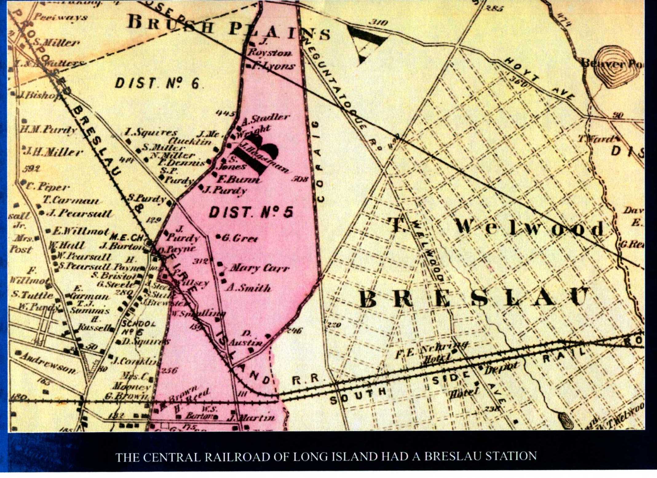 Breslau station map.