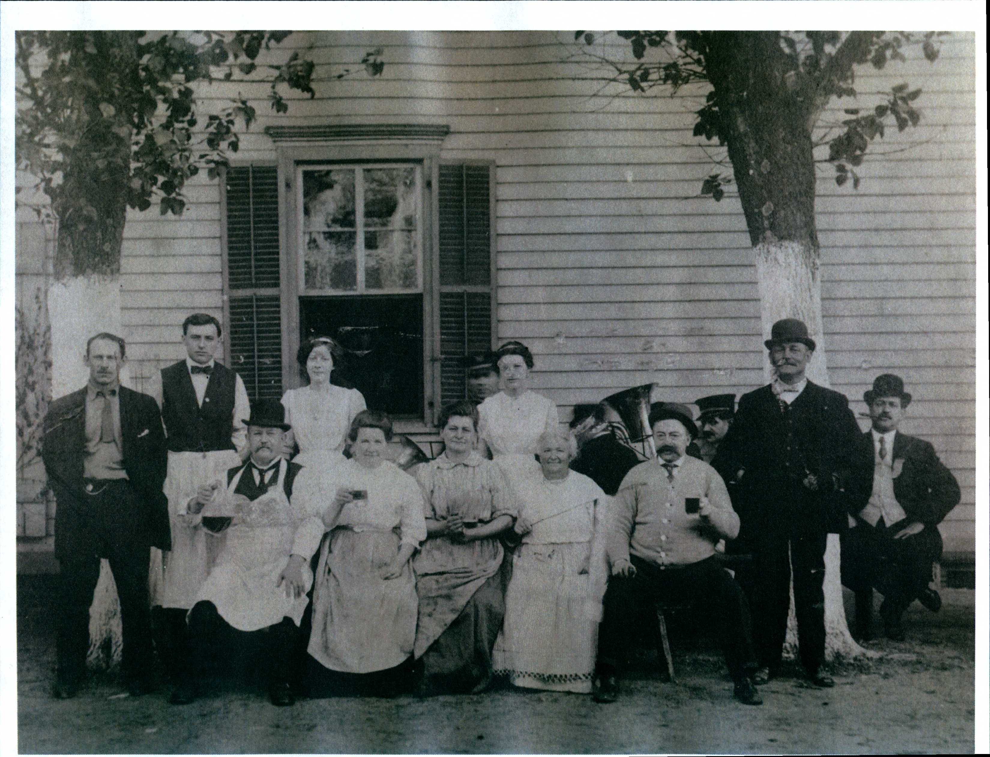 Black and white 19th century group photo. 