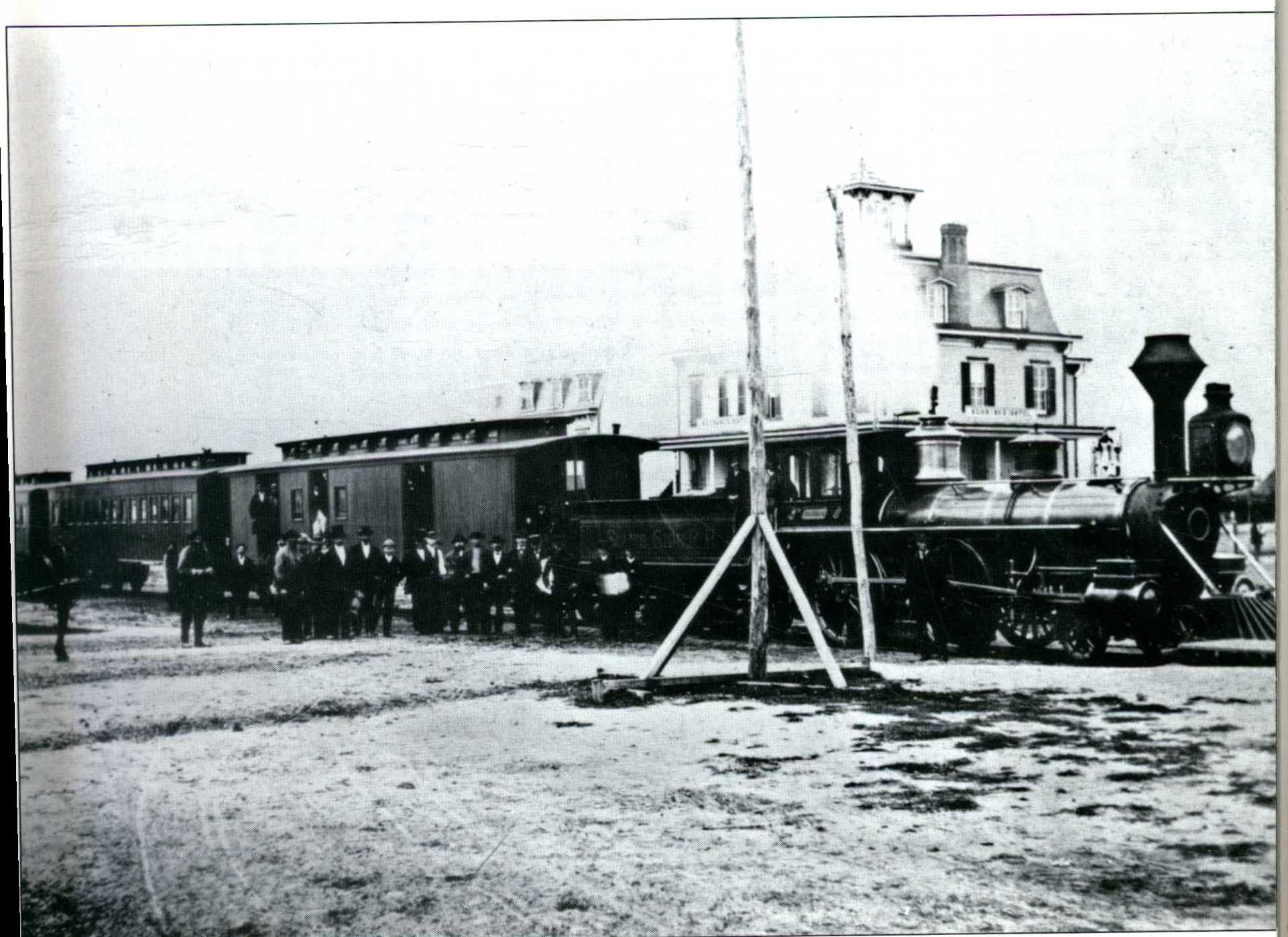 Black and white photo of SSRRT train.