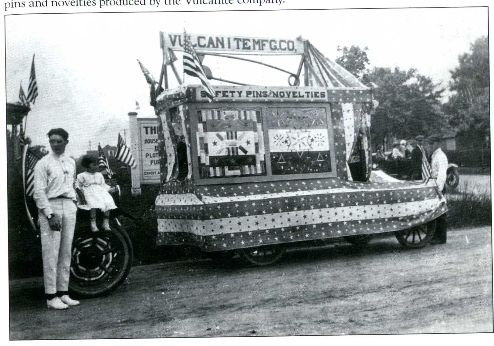 Vulcanite factory parade float.