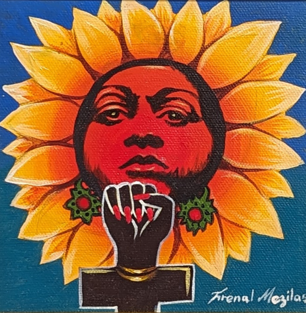 woman in sunflower