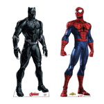 Avengers: Black Panther & Spiderman Cardboard Cutout