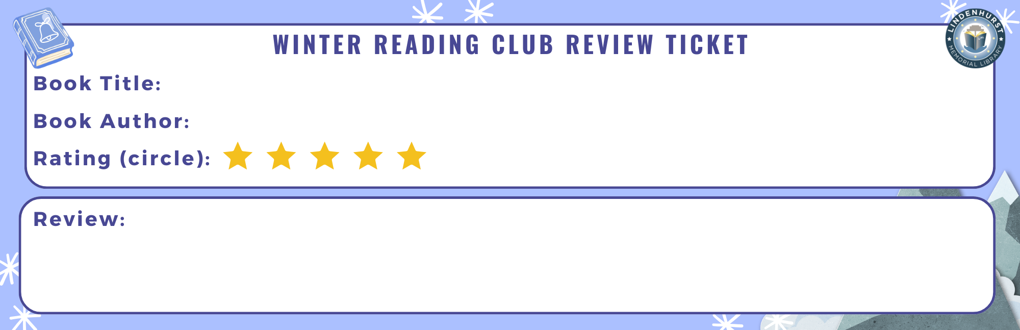Winter Reading Ticket