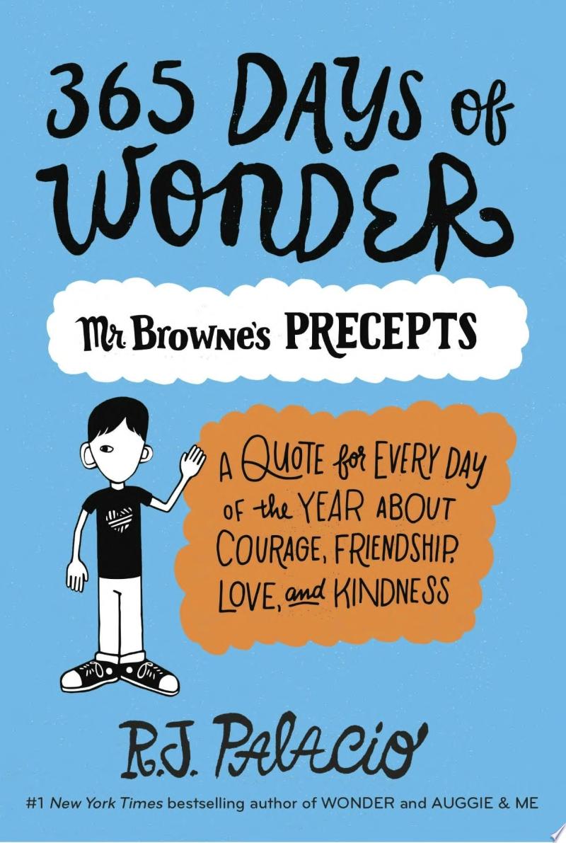 Image for "365 Days of Wonder: Mr. Browne&#039;s Precepts"