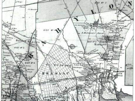 Town of Babylon Map, 1873