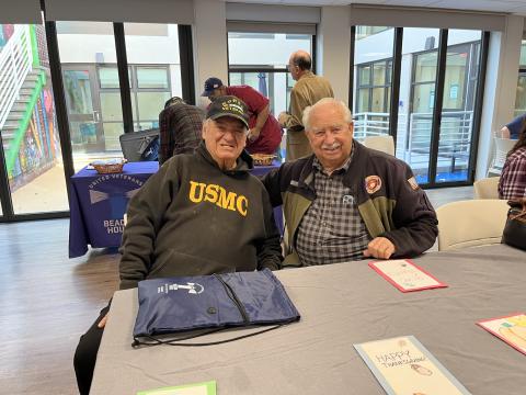 Veterans together at event