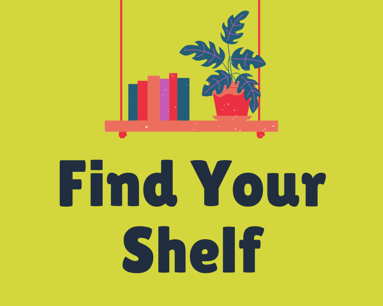 Find Your Shelf graphic button