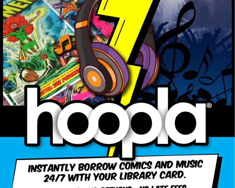 Hoopla Comics graphic button